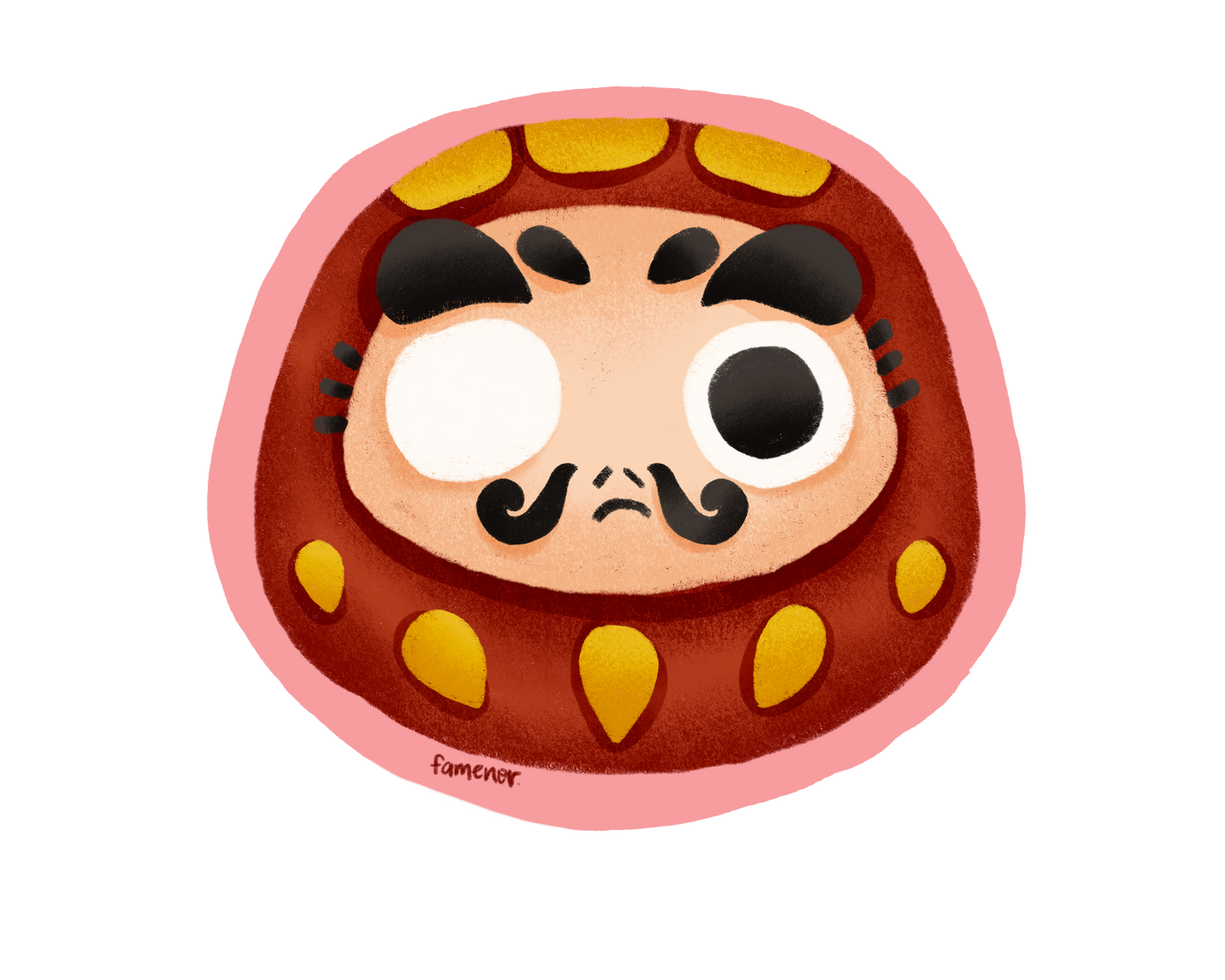 Daruma Sticker