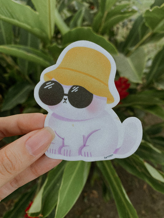 Gatito Blanco Sticker