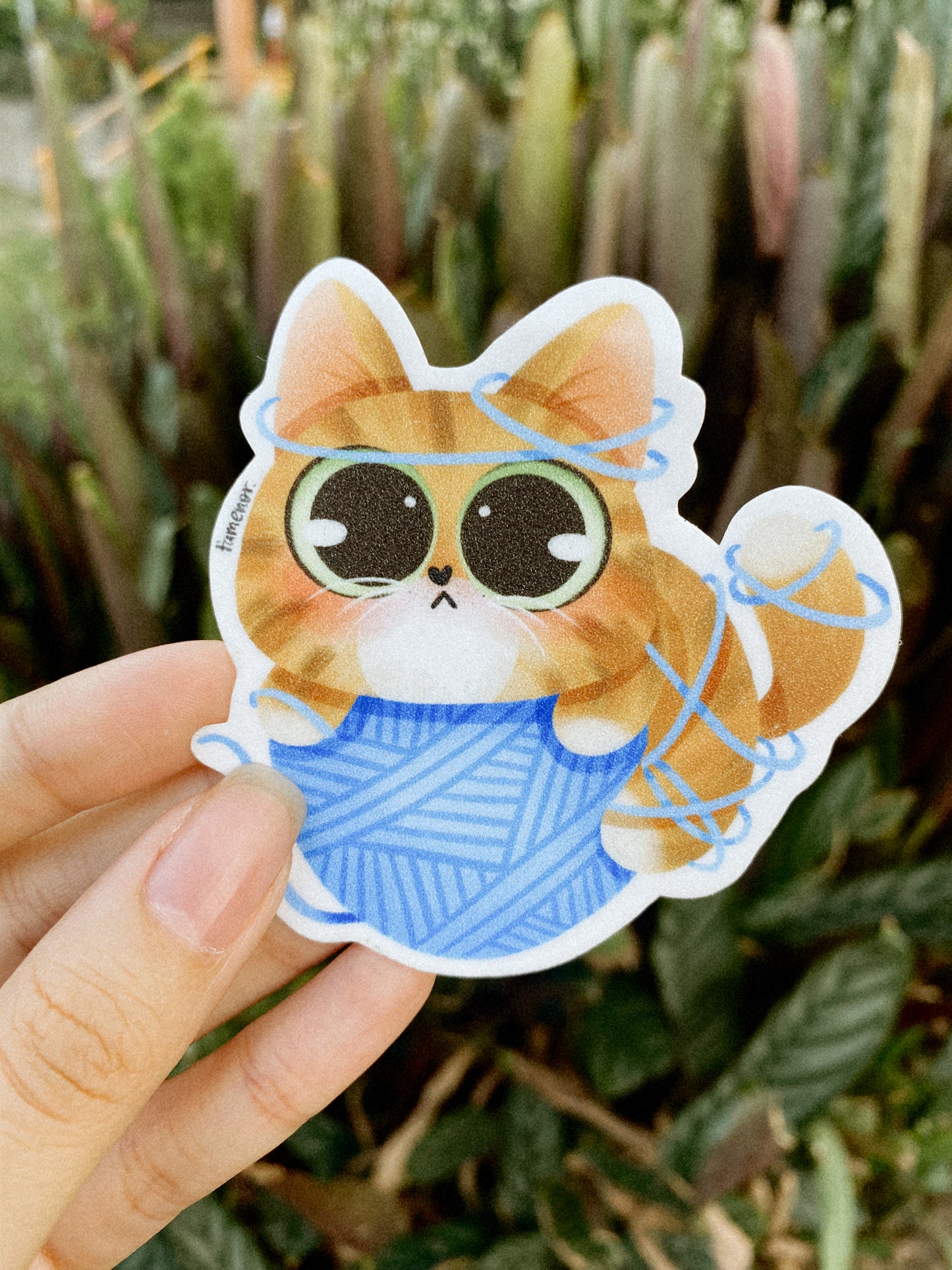 Gatito Naranja Sticker