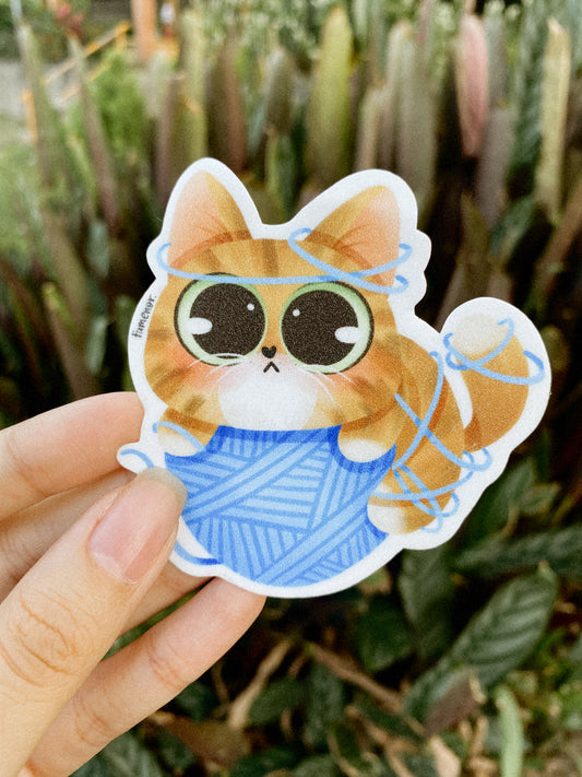 Gatito Naranja Sticker