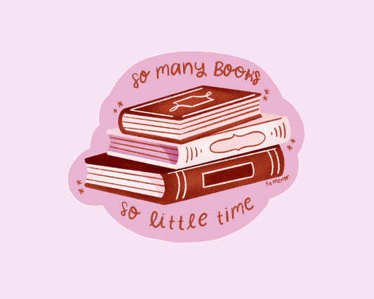 So Many Books Sticker