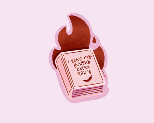 I like my books extra spicy Sticker