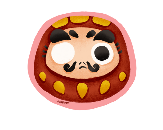 Daruma Sticker